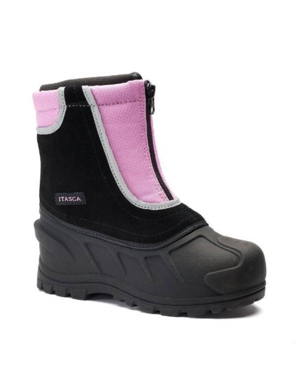 Itasca Winter Snow Boots 4 Kids Girls Black Pink Waterproof Removeable Liner